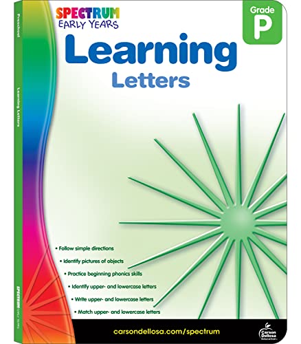 Learning Letters, Grade Pk (Spectrum Early Years) von Spectrum